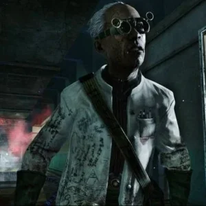The Pentagon Thief in a red glow in Five, Call of Duty Black Ops Zombies