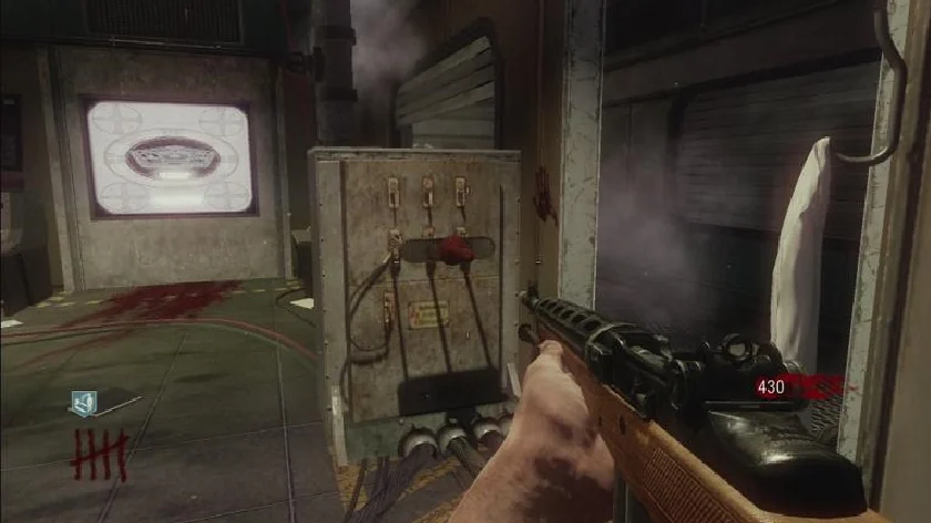 The power switch in the labs in Five, Call of Duty Black Ops Zombies