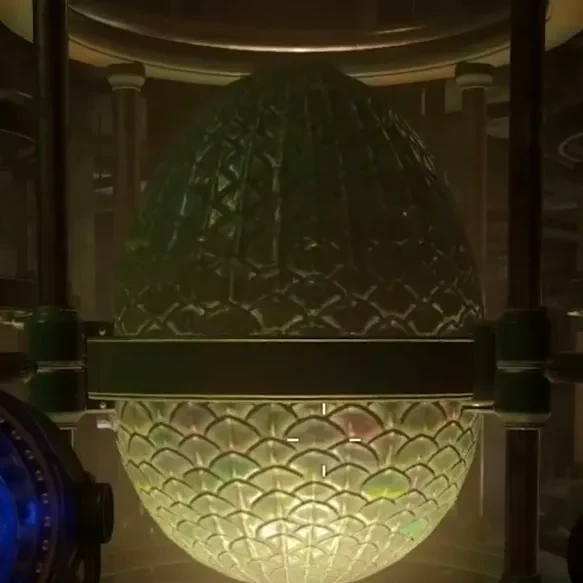 The Dragon Egg glowing in the incubator of the Hatchery, Gorod Krovi, Call of Duty Black Ops III Zombies