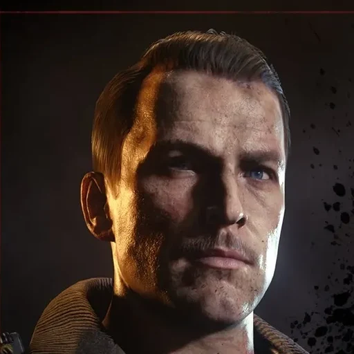 "Tank" Dempsey of the Primis crew, official character portrait, Call of Duty Black Ops III Zombies