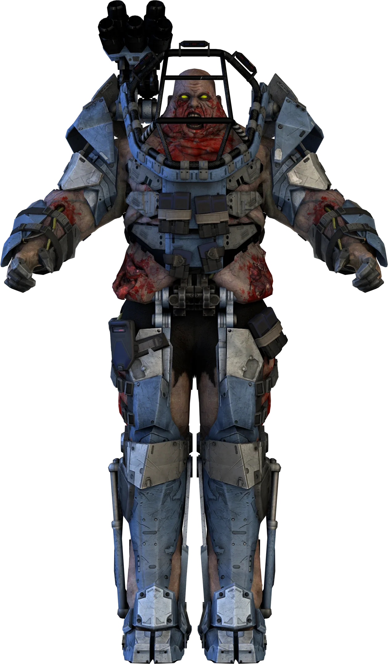The Goliath Exo Zombie model in its armor, Infection, Call of Duty Advanced Warfare Zombies