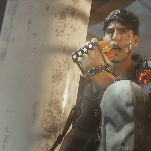 Jim Decker in his security uniform and Exo Suit, Infection, Call of Duty Advanced Warfare Zombies