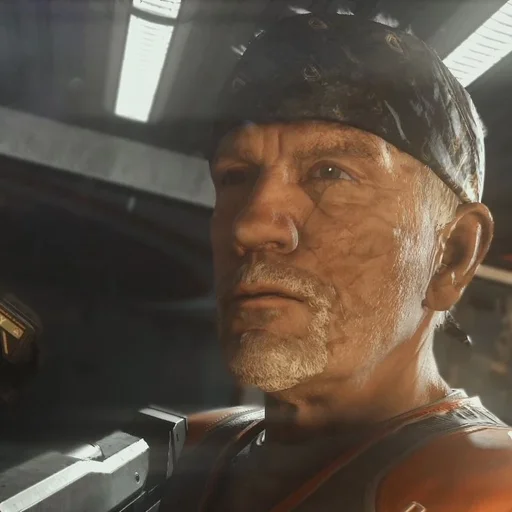 Oz the janitor in his cap and orange work vest, Infection, Call of Duty Advanced Warfare Zombies