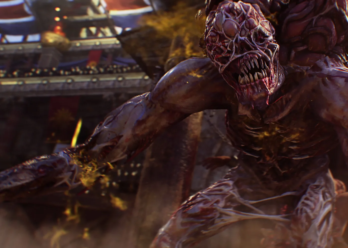 A Blightfather opening its jaws, promotional render, IX, Call of Duty Black Ops 4 Zombies