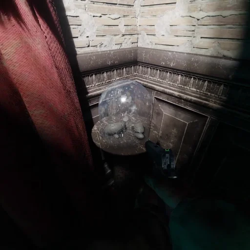 A meteor rock under a glass dome in a corner of the Lobby, Kino der Toten, Call of Duty Black Ops III Zombies