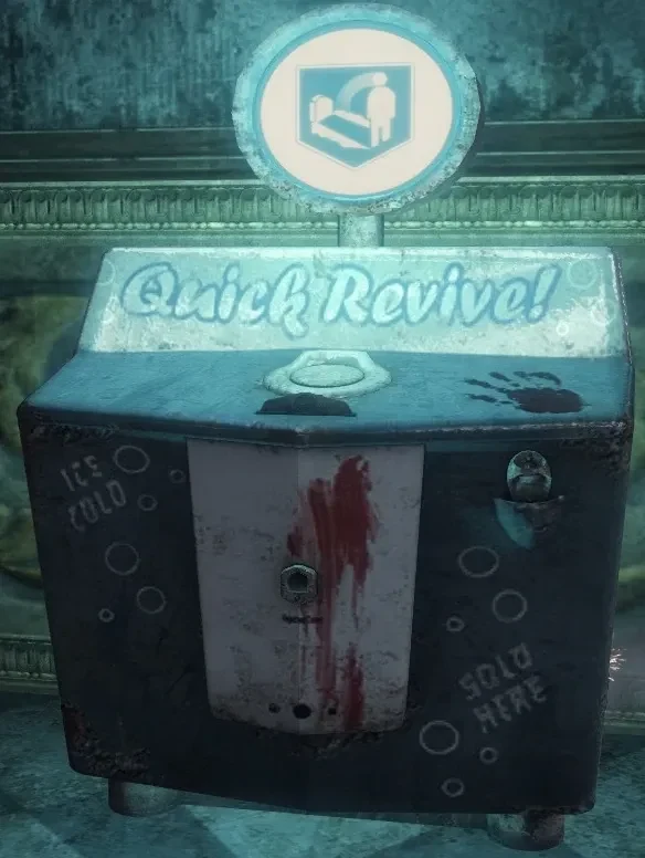 The Quick Revive machine in the Lobby of Kino der Toten, Call of Duty Black Ops Zombies