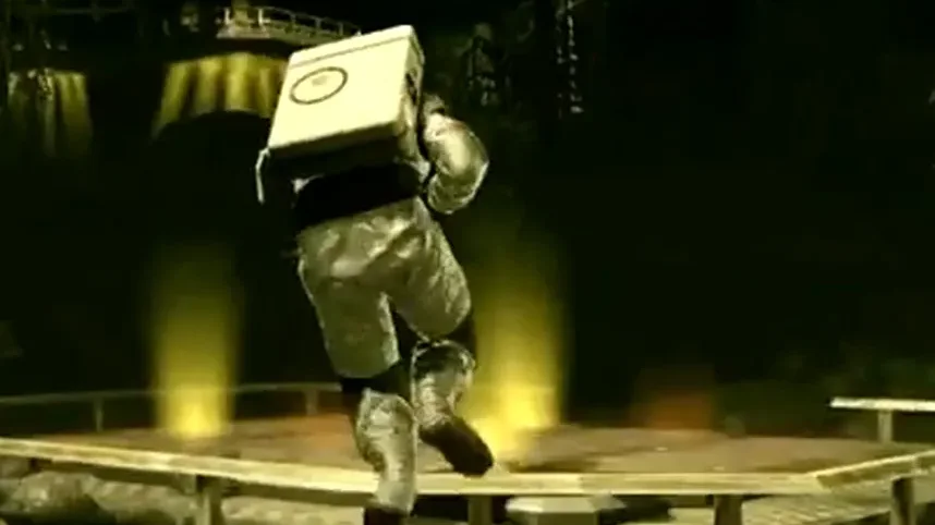 A player in a P.E.S. thrown into the air by a gravity lift in the Bio-Dome of Moon, Call of Duty Black Ops Zombies