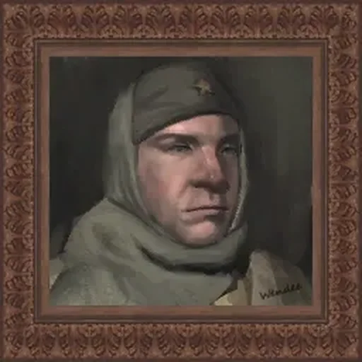 Portrait of Nikolai Belinski in his fur hat in Black Ops, Call of Duty Black Ops Zombies