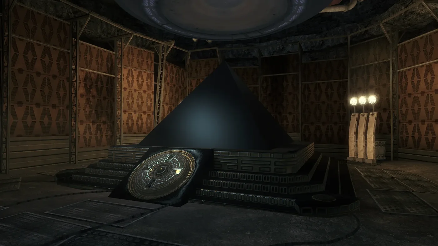 The Moon Pyramid Device in the Power Room of Moon, Call of Duty Black Ops Zombies