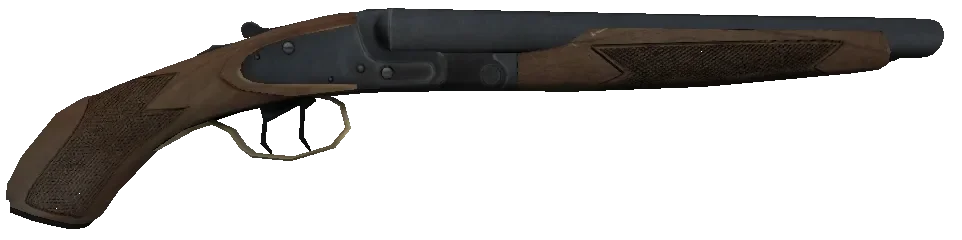 Sawed-off Double-Barreled Shotgun with grip, model, Nacht der Untoten, Call of Duty World at War Zombies