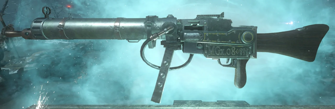 MG-08/15 light machine gun, third-person render, Origins, Call of Duty Black Ops III Zombies