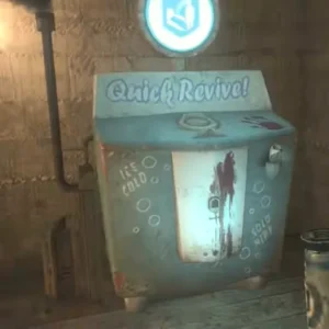 The Quick Revive machine in a corner of the starting room in Origins, Call of Duty Black Ops II Zombies