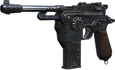 Mauser C96 pistol, menu render, Call of Duty Black Ops II Zombies