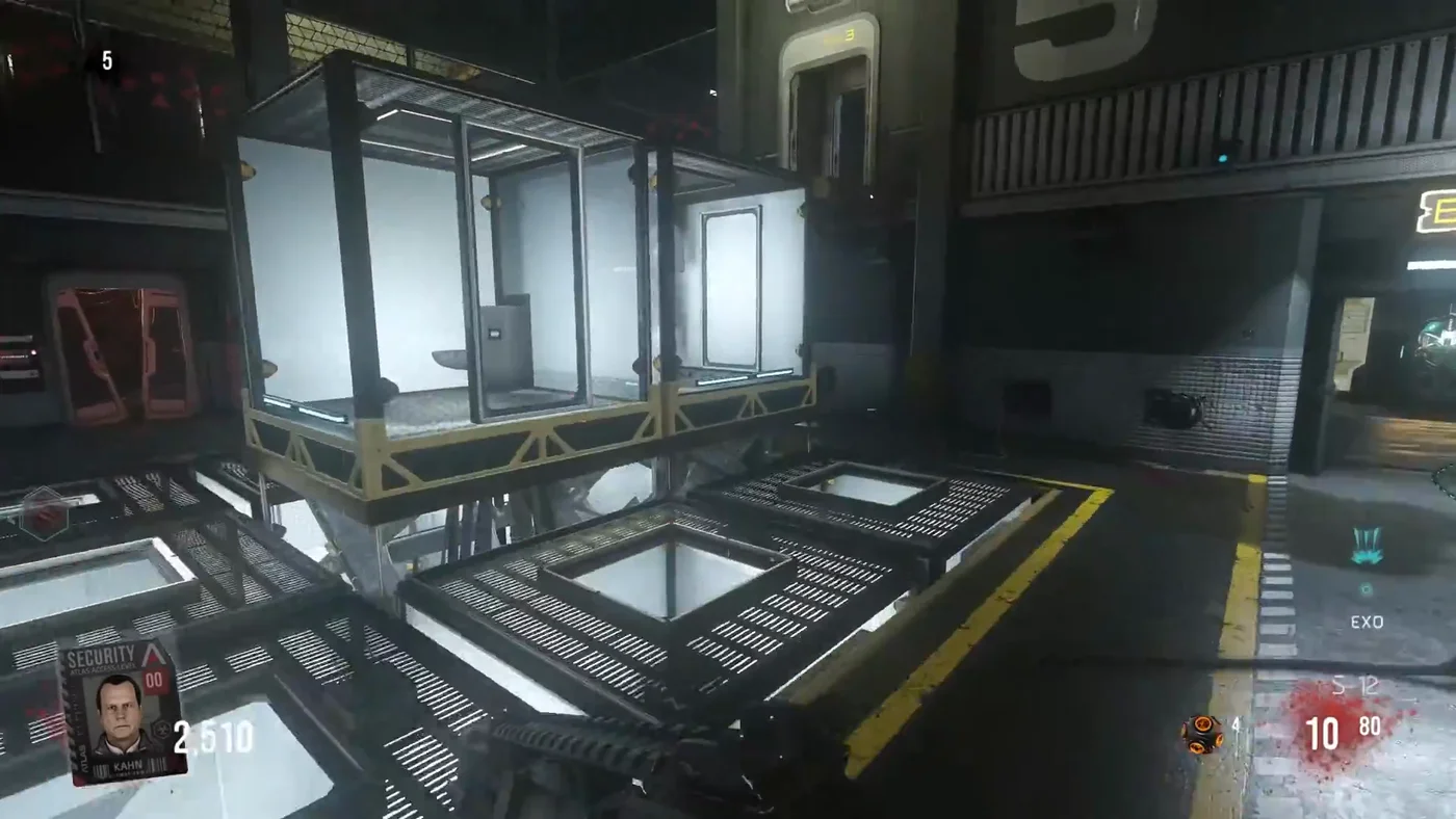 A raised quarantine cell in the Holding area, Outbreak, Call of Duty Advanced Warfare Zombies