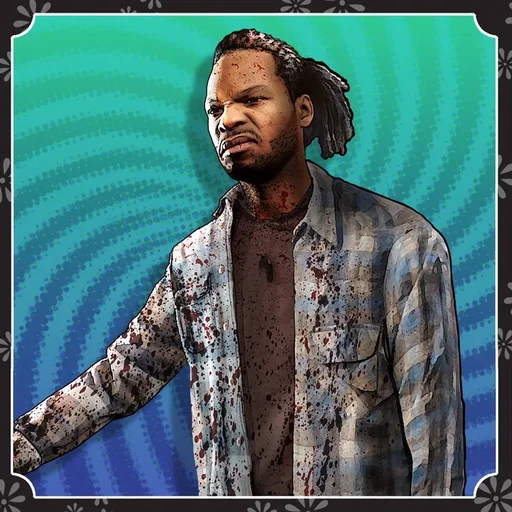 Official portrait of Andre Wright as the Grunge Rocker, Rave in the Redwoods, Call of Duty Infinite Warfare Zombies