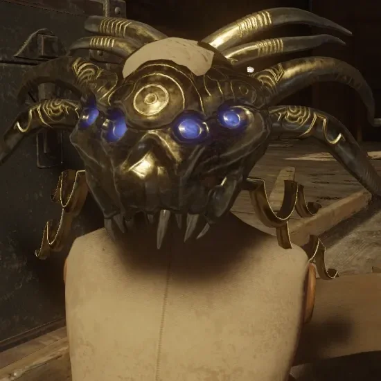 The Apothicon Mask on its mannequin, Call of Duty Black Ops III Zombies