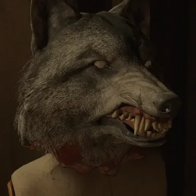 The Dire Wolf Head on its mannequin, Call of Duty Black Ops III Zombies