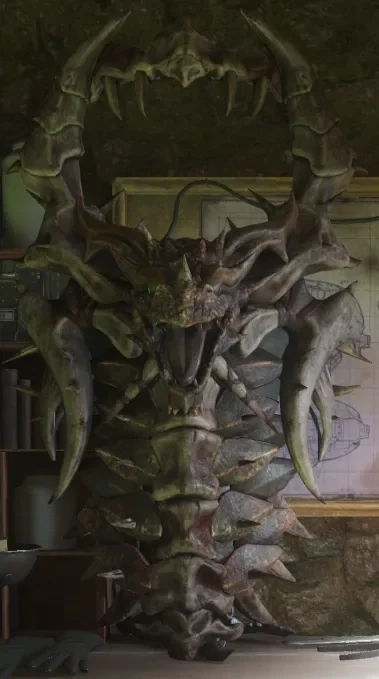 The Guard of Fafnir dragon shield, render, Call of Duty Black Ops III Zombies