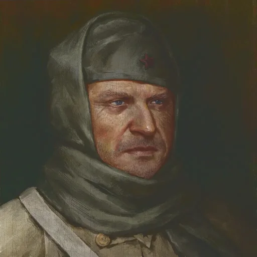 Painted portrait of Nikolai Belinski of the Primis crew, in his hood, Call of Duty Black Ops III Zombies