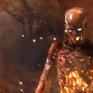 Close-up of a Napalm Zombie, Shangri-La, Call of Duty Black Ops Zombies