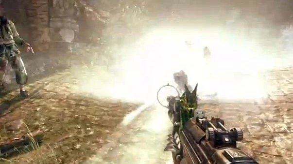 The 31-79 JGb215 firing at a zombie, Shangri-La, Call of Duty Black Ops Zombies