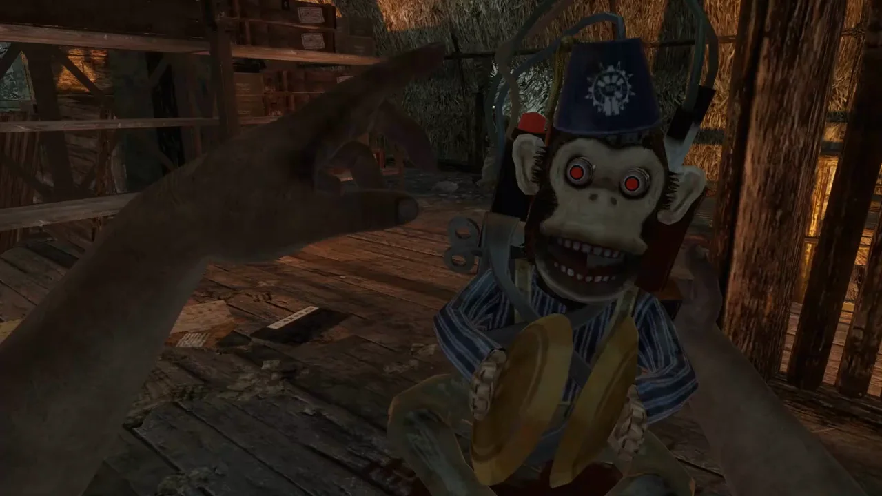 A Monkey Bomb rising out of the Mystery Box, Shi No Numa, Call of Duty Black Ops Zombies