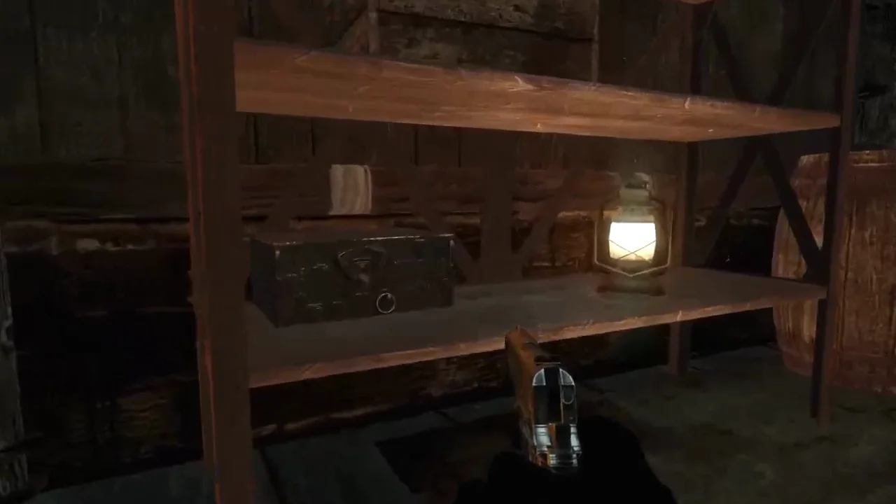 The radio on a shelf of the Comm Room, one of the three radios of the Black Ops message, Shi No Numa, Call of Duty Black Ops Zombies