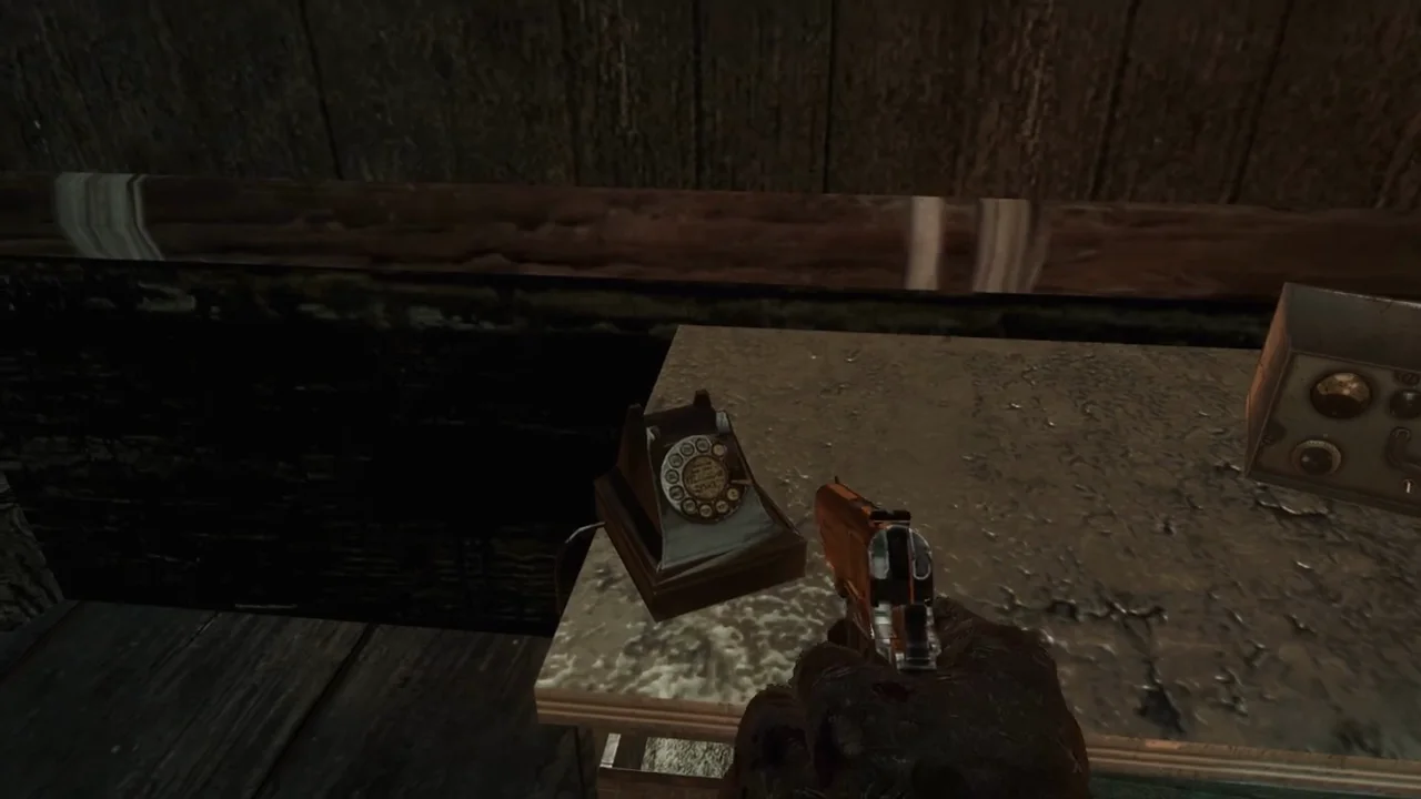 The telephone on the desk of the Comm Room that starts the song The One, Shi No Numa, Call of Duty Black Ops Zombies