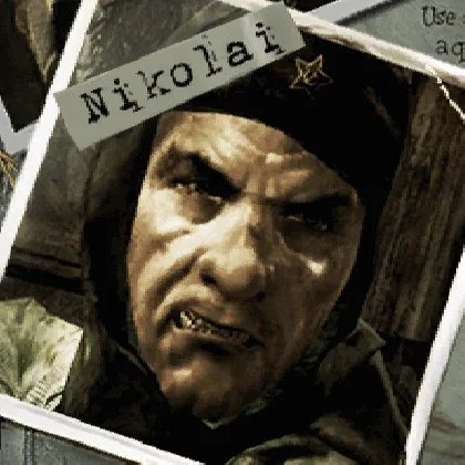 Photo of Nikolai Belinski on the loading screen, Shi No Numa, Call of Duty World at War Zombies