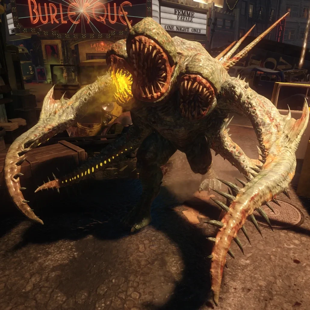 A three-headed Margwa, Shadows of Evil, Call of Duty Black Ops III Zombies
