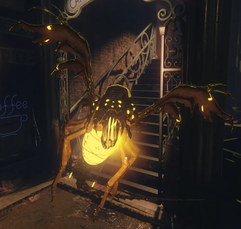 A yellow Parasite in flight, Shadows of Evil, Call of Duty Black Ops III Zombies