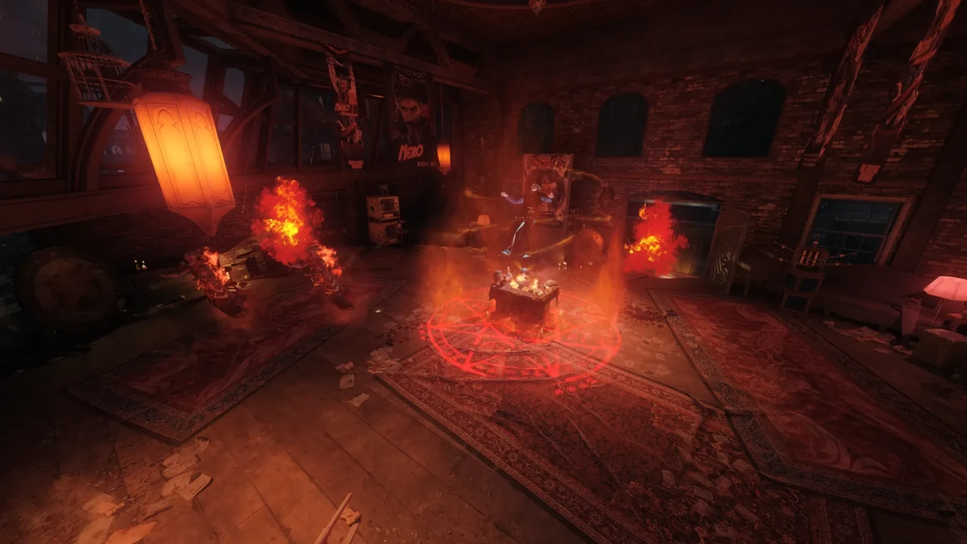 The Magician's ritual in Nero's apartment above Easy Street, Shadows of Evil, Call of Duty Black Ops III Zombies