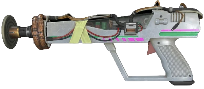 The Dischord, a white and pink ray gun, model render, Spaceland, Call of Duty Infinite Warfare Zombies