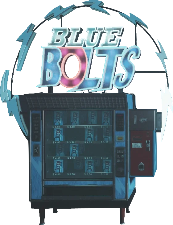 The Blue Bolts candy machine, model render, Spaceland, Call of Duty Infinite Warfare Zombies