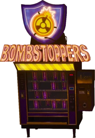 The Bombstoppers candy machine, model render, Spaceland, Call of Duty Infinite Warfare Zombies