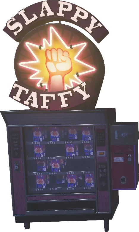 The Slappy Taffy candy machine, model render, Spaceland, Call of Duty Infinite Warfare Zombies
