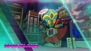 The Head Cutter cardboard alien display, Rock On! achievement image, Spaceland, Call of Duty Infinite Warfare Zombies