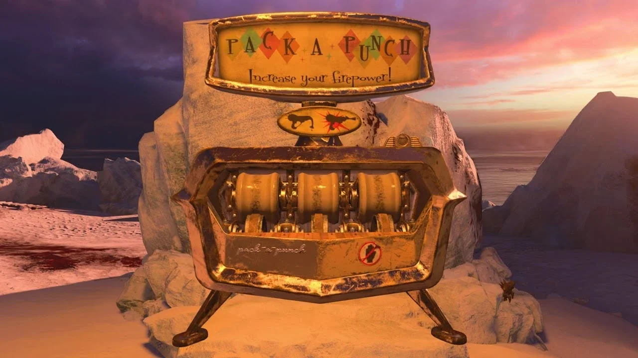 The Golden Pack-a-Punch Machine on its iceberg, Tag der Toten, Call of Duty Black Ops 4 Zombies