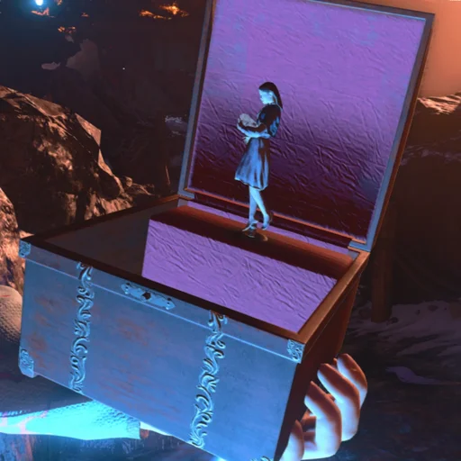 Samantha's Music Box open, with Samantha appearing in a purple glow, Tag der Toten, Call of Duty Black Ops 4 Zombies