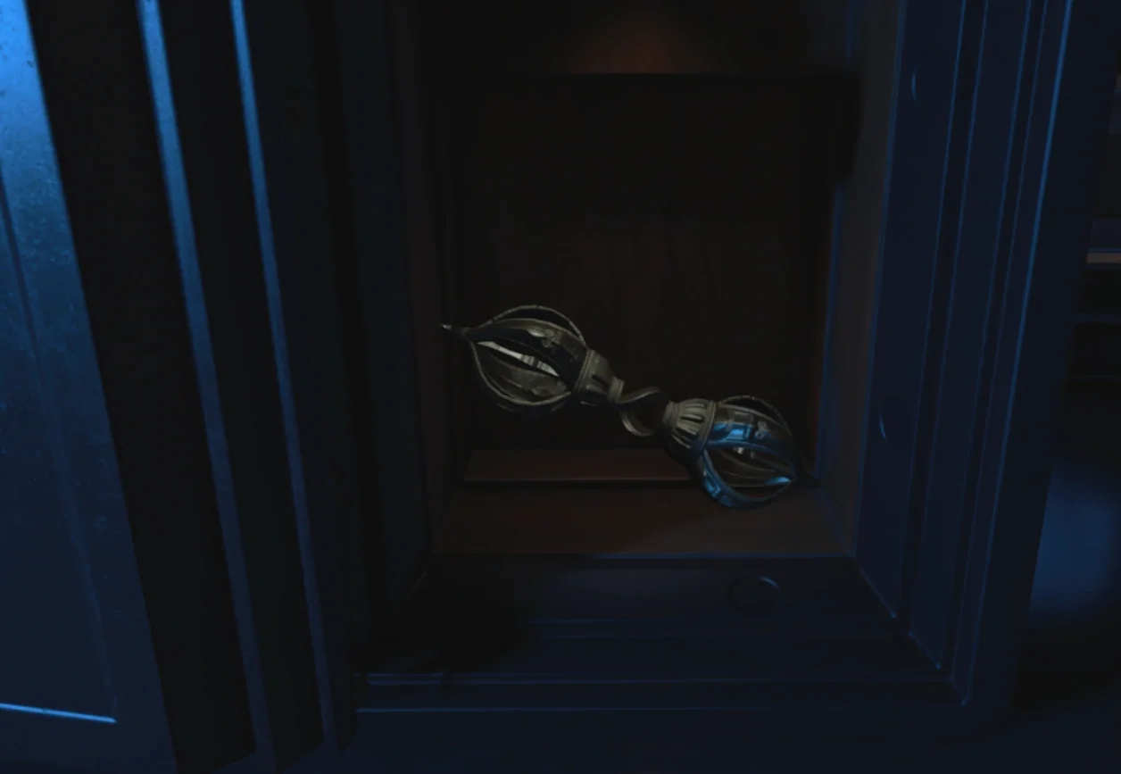The Vril Device in the open safe of Specimen Storage, Tag der Toten, Call of Duty Black Ops 4 Zombies