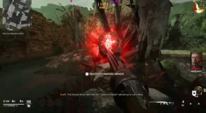 The Rampage Inducer, a stone glowing red under the tree of the Temple, with its deactivate prompt, The Archon, Call of Duty Vanguard Zombies