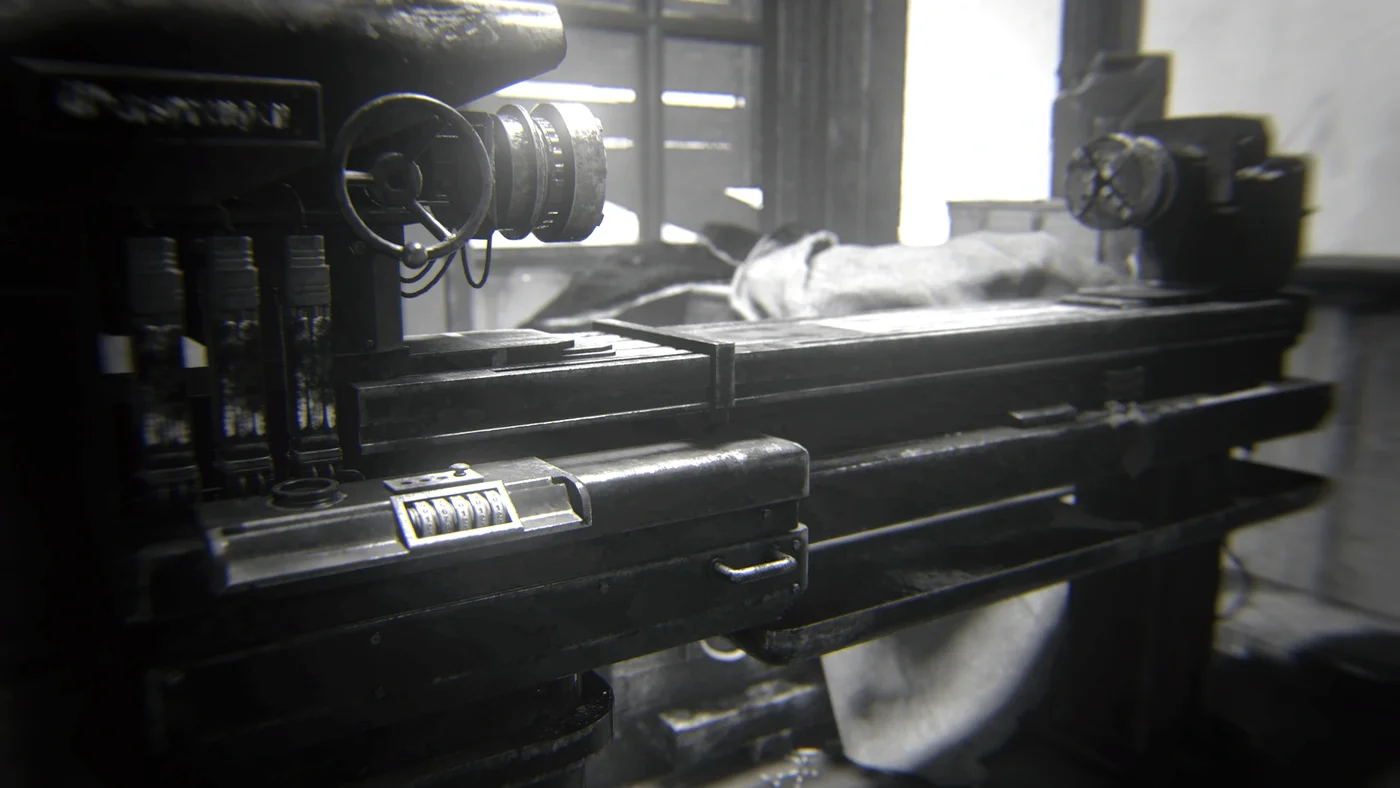 The Ubersprengen workbench with its batteries, Going Up achievement art, The Darkest Shore, Call of Duty WWII Zombies