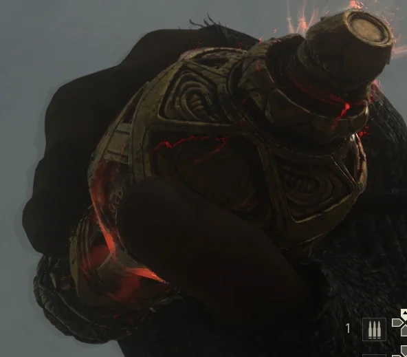 The Pommel of Barbarossa held in hand, first-person view, The Darkest Shore, Call of Duty WWII Zombies
