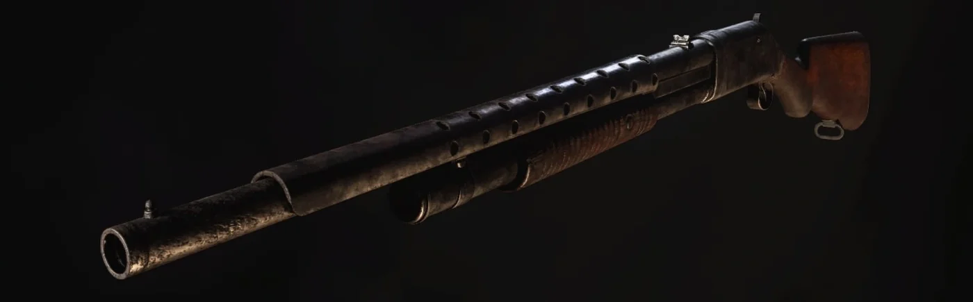 Combat Shotgun menu render, The Darkest Shore, Call of Duty WWII Zombies