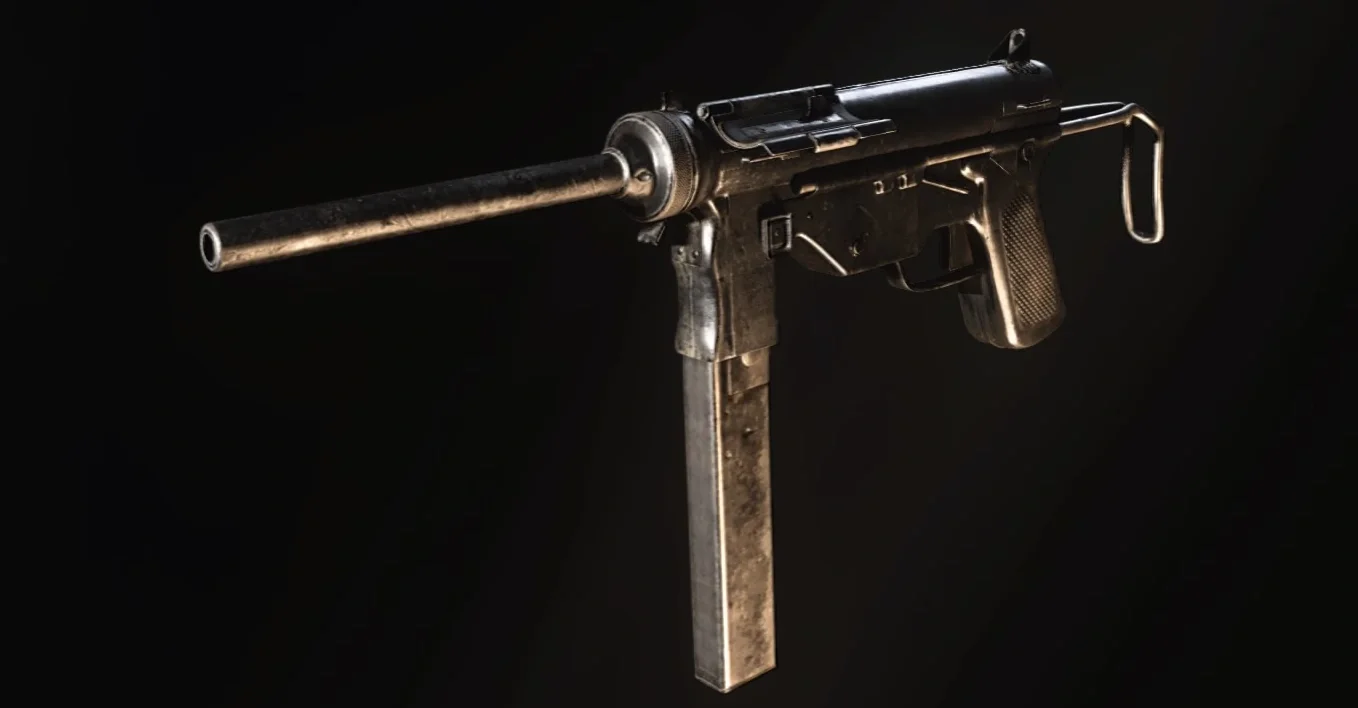 Grease Gun menu render, The Darkest Shore, Call of Duty WWII Zombies
