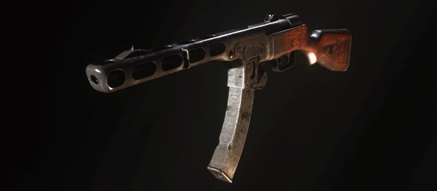 PPSh-41 menu render, The Darkest Shore, Call of Duty WWII Zombies
