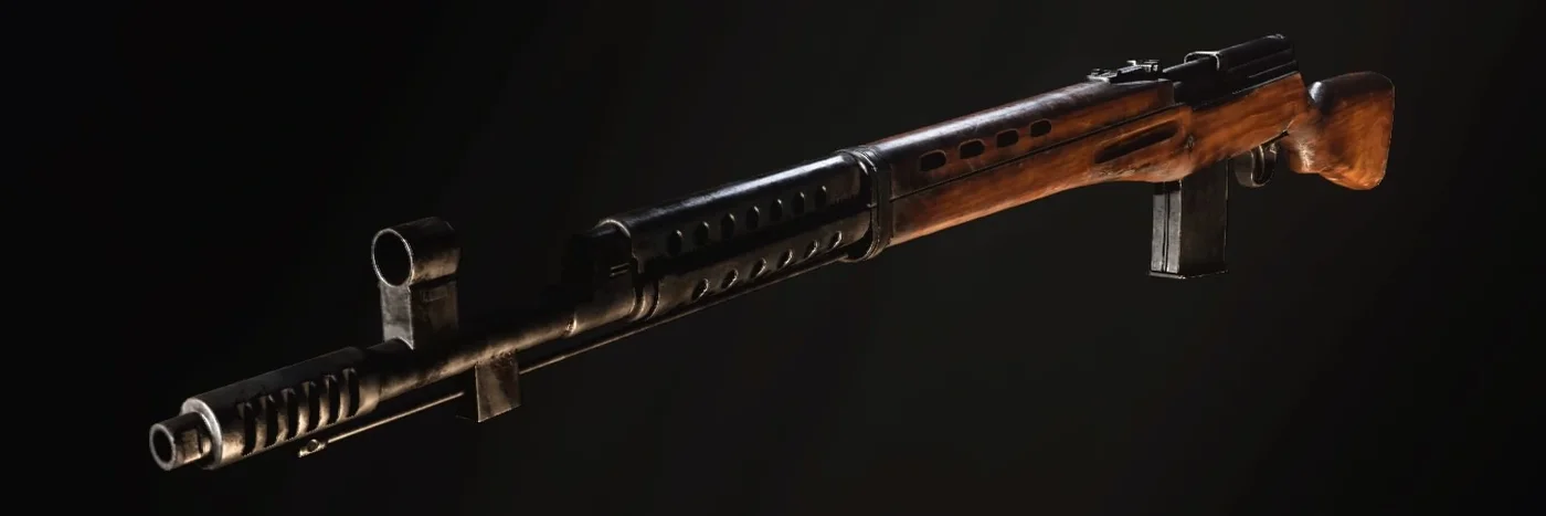 SVT-40 menu render, The Darkest Shore, Call of Duty WWII Zombies