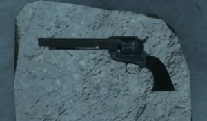 The Raven Claw revolver on a stone slab, The Frozen Dawn, Call of Duty WWII Zombies