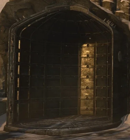 The open Thulian Transport of the Crash Site, The Frozen Dawn, Call of Duty WWII Zombies