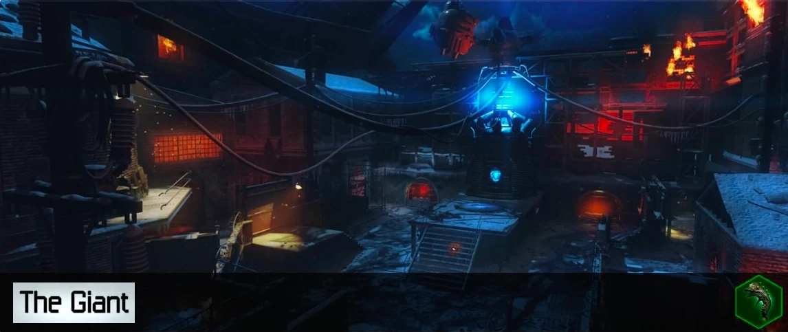 The picture of The Giant in the map menu with its Gateworm icon, Call of Duty Black Ops III Zombies